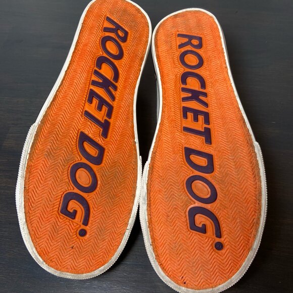 Rocket Dog Off White Canvas Slip On Sneakers Size 8 Woman's - Picture 7 of 7